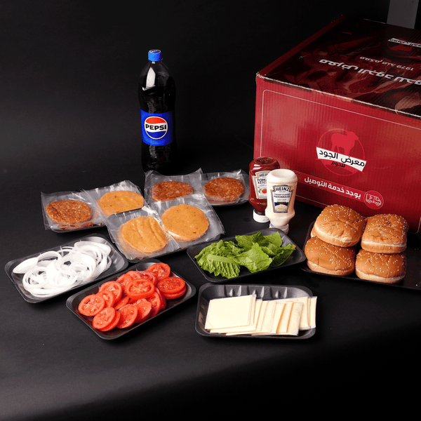 (12قطعة) بوكس برجر مكس لحم بالجبن ودجاج