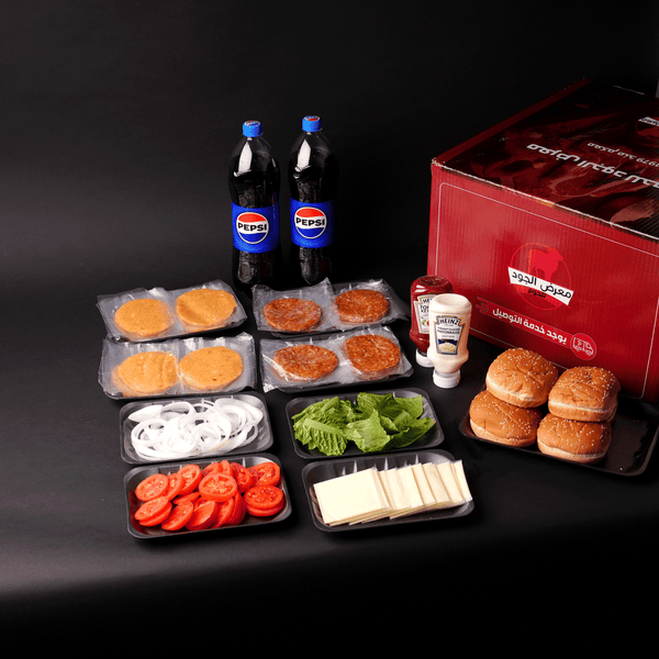 بوكس برجر لحم بالجبن و دجاج (16 قطعة)