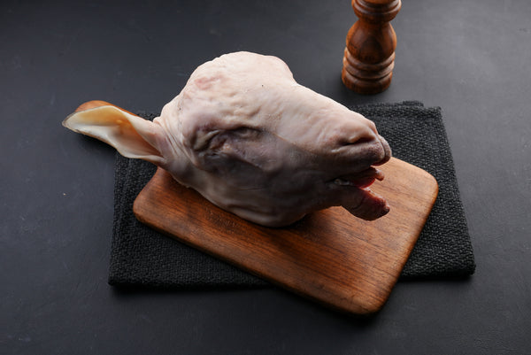 راس خروف بالجلد